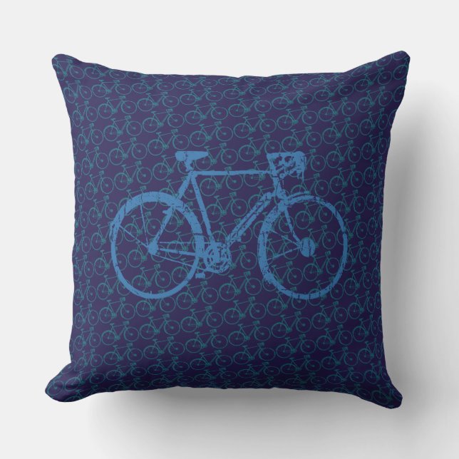 Cojín De Exterior bicicletas azules (Anverso)