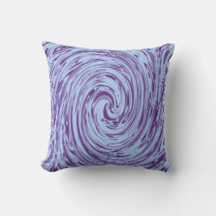 Cojín De Exterior Blue Purple Swirls Abstract Pattern Personalizado