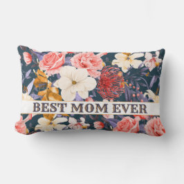 Cojín De Exterior Boho Personalizado Floral Mejor Mamá De La Histori