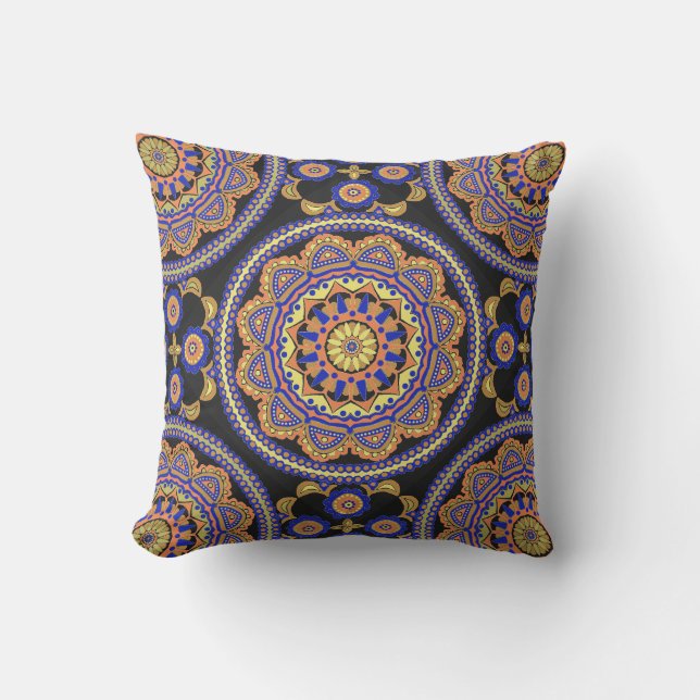 Cojín De Exterior Boho Tile Design (Anverso)