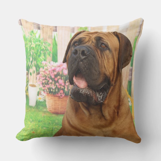 Cojín De Exterior Bordeaux Mastiff (Anverso)
