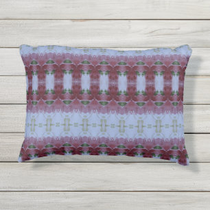 Cojín De Exterior Borgoña azul y verdes