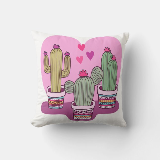 Cojín De Exterior Cactus lindo (Anverso)