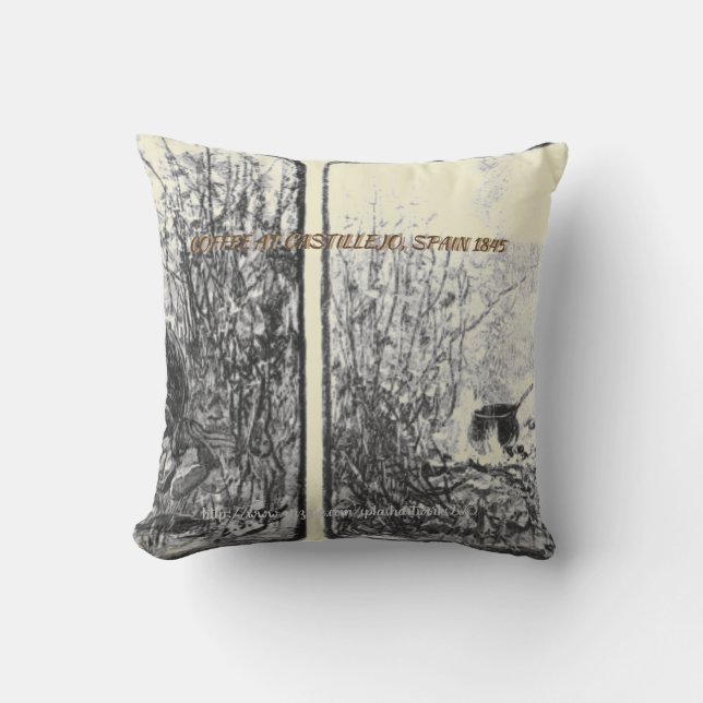 Cojín De Exterior "Cafés vintage" (Anverso)