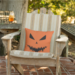 Cojín De Exterior Calabaza de Halloween Jack OLantern cara negra nar