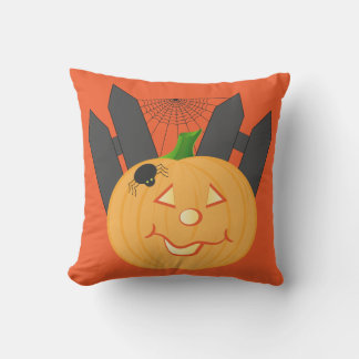 Cojín De Exterior Calabaza de Halloween y punto de polka