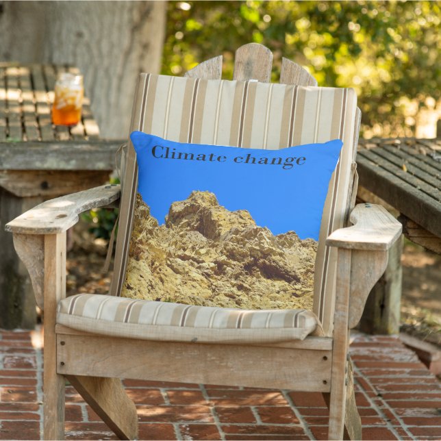 Cojín De Exterior Cambio climático cuida el medio ambiente  (Silla)