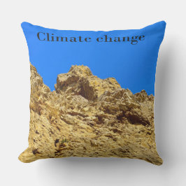 Cojín De Exterior Cambio climático cuida el medio ambiente 