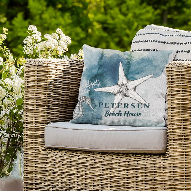 Cojín De Exterior Casa de playa moderna de estepa blanca (Subido por el creador)