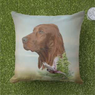 Cojín De Exterior Caza de Setter de Irlanda