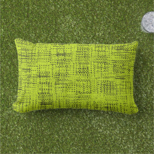 Cojín De Exterior Chartreuse Tweed Lumbar Pillow Exterior
