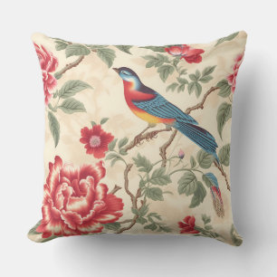 Cojín De Exterior Chinoiserie beige vintage