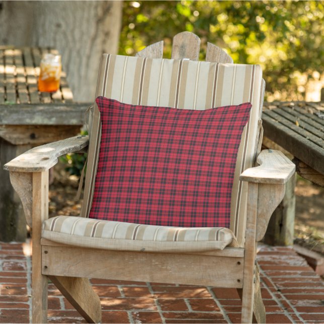 Cojín De Exterior Christmas Plaid Pattern (Silla)