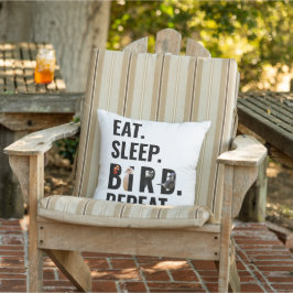 Cojín De Exterior Cita divertida de pájaros cita tipografía moderna