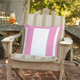 Cojín De Exterior Color rosa + blanco