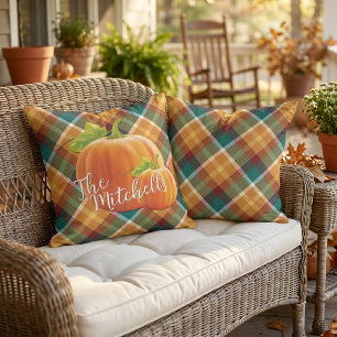 Cojín De Exterior Colores de otoño personalizados con cuadros de col