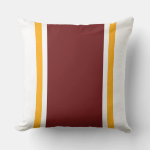 Cojín De Exterior Coloridas franjas de vacaciones blancas de color r