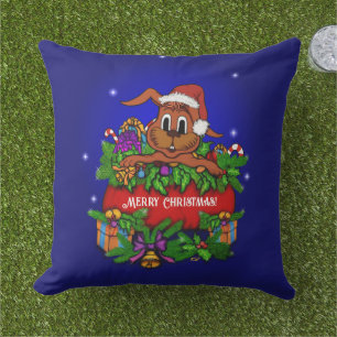 Cojín De Exterior Conejo de navidades