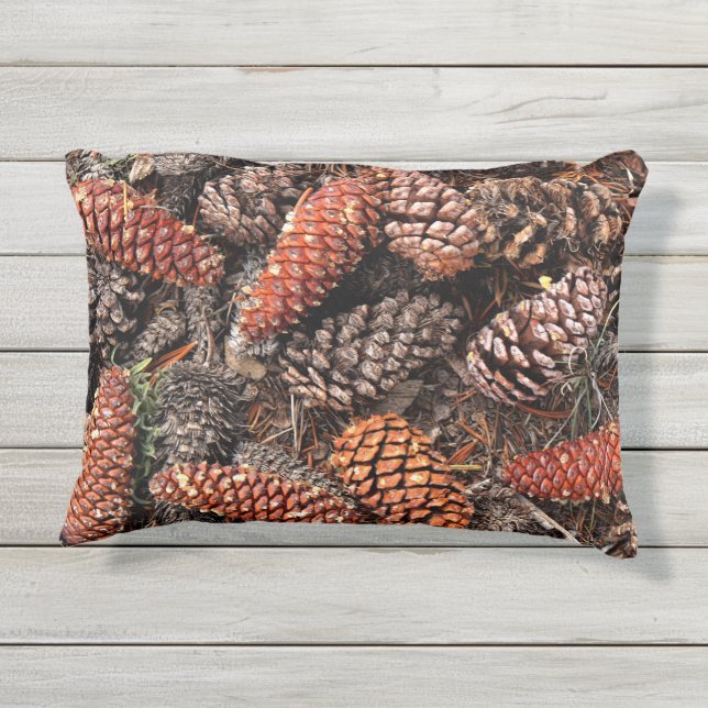 Cojín De Exterior Cones de pino (Reverso)