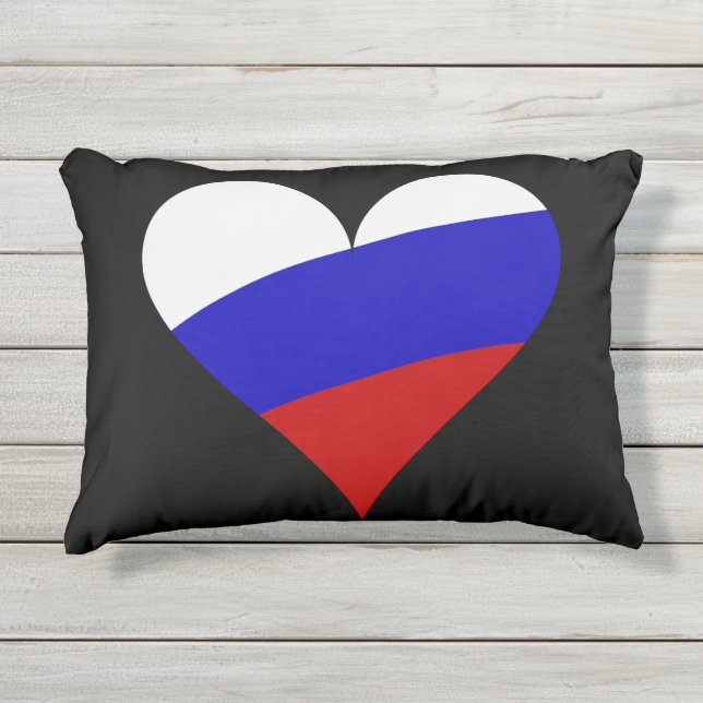 Cojín De Exterior Corazón ruso (Anverso)