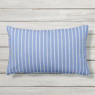 Cojín De Exterior Cornflower Blue Summer Stripes al aire libre