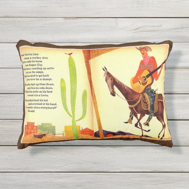 Cojín De Exterior "Cowboy Times" (Anverso)