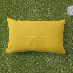 Cojín De Exterior Crea tu propio diseño personalizado amarillo
