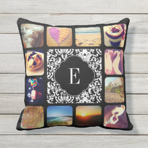 Cojín De Exterior Crear su propio monograma fotográfico