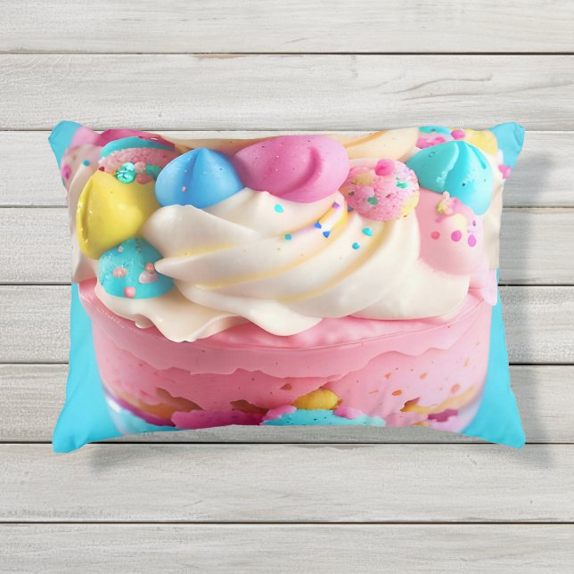 Cojín De Exterior Crema de hielo uno (Anverso)