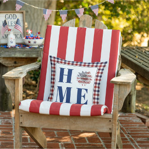 Cojín De Exterior Cuadro de búfalo girasol "Hogar"