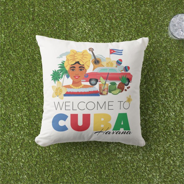 Cojín De Exterior Cuba La Habana (Césped)