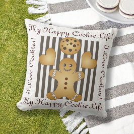 Cojín De Exterior Cute Gingerbread Man Cookie Kids