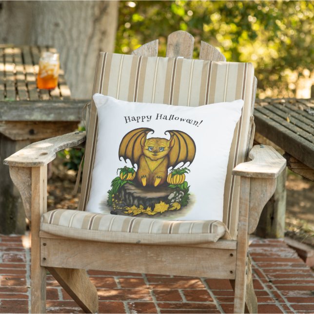 Cojín De Exterior Cute Halloween Bat (Silla)