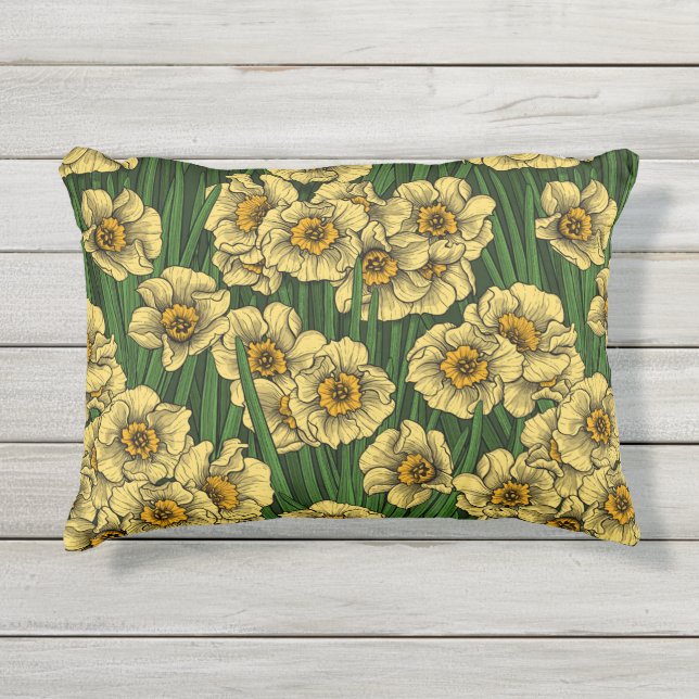 Cojín De Exterior Daffodil garden (Anverso)