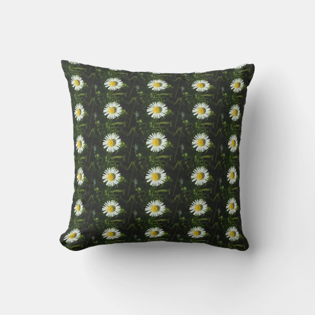 Cojín De Exterior Dazzling Daisies Outdoor Fabric Pillow (Anverso)