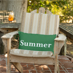 Cojín De Exterior Decoración personalizada de verano con fondo verde
