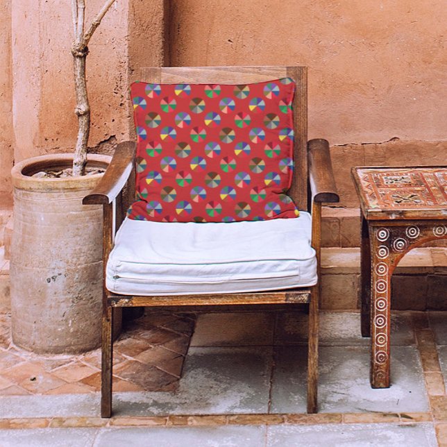 Cojín De Exterior Diamantes del arcoiris con puntos de polka - arte  (Subido por el creador)
