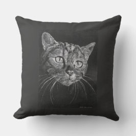 Cojín De Exterior Dibujo de Cara de Gato