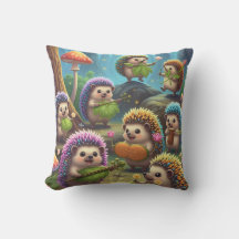 Diseño caprichoso de Hedgehog Cushion