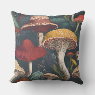 Cojín De Exterior Diseño de patrones de hongos caprichosos