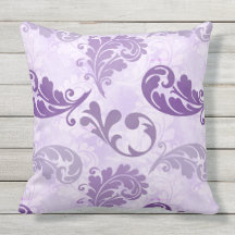 Diseño elegante de plumas púrpura