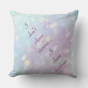 Cojín De Exterior Diseño inspirador azul y violeta