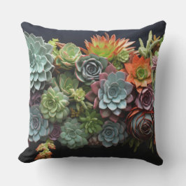 Cojín De Exterior Disposición colorida de suculentos