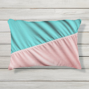 Cojín De Exterior ¡Diversión! Tela rosa y verde