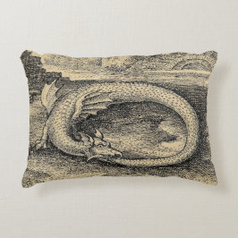 Cojín De Exterior Dragón medieval de Ouroboros