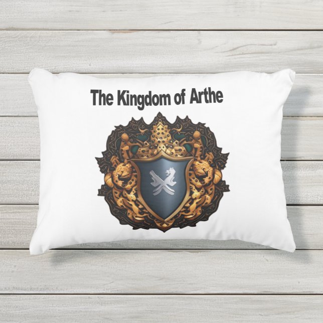 Cojín De Exterior El arte de la portada del Reino de Arthe (Anverso)