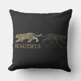 Cojín De Exterior El hermoso leopardo natural