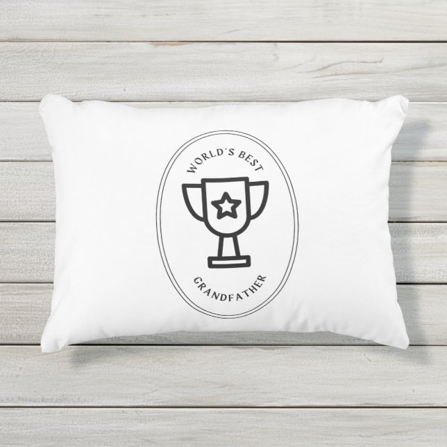 Cojín De Exterior El mejor abuelo del mundo (Anverso)