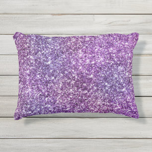 Cojín De Exterior Elegante Púrpura Resumen Diseño de Moda
