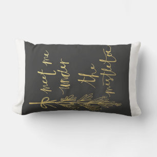 COJÍN DE EXTERIOR *ENCONTRARME BAJO EL MUÉRDAGO* ALMOHADÓN LUMBAR